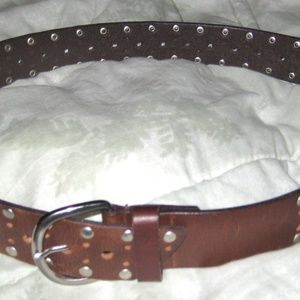 Aeropostale brown belt 40" metal studs
